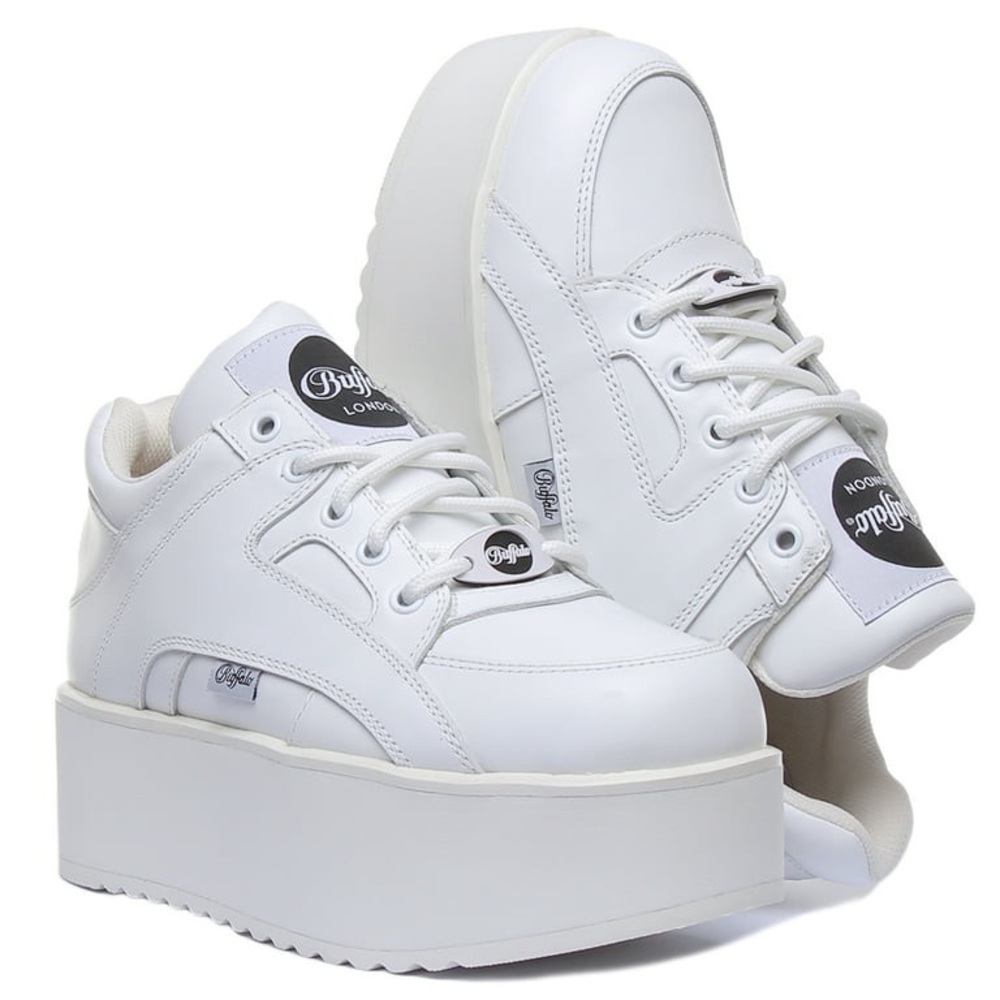 Buffalo London 💗 Rising Tower leather platform chunky sneakers